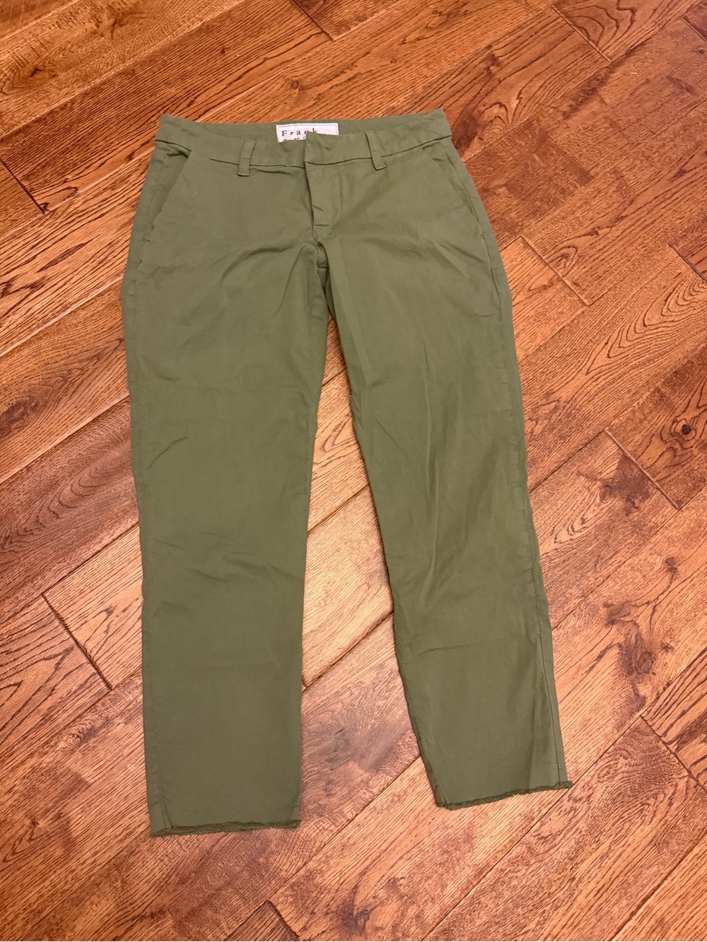 Frank & Eileen Wicklow Italian Chino Pants 2 perfect condition Smoke pet free